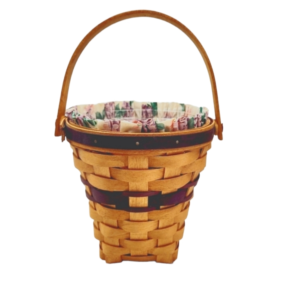 Vintage Longaberger 1994 May Series Lilac Basket Combo